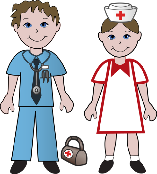 Clip Art Of A Doctor And A Nurse     Dixie Allan