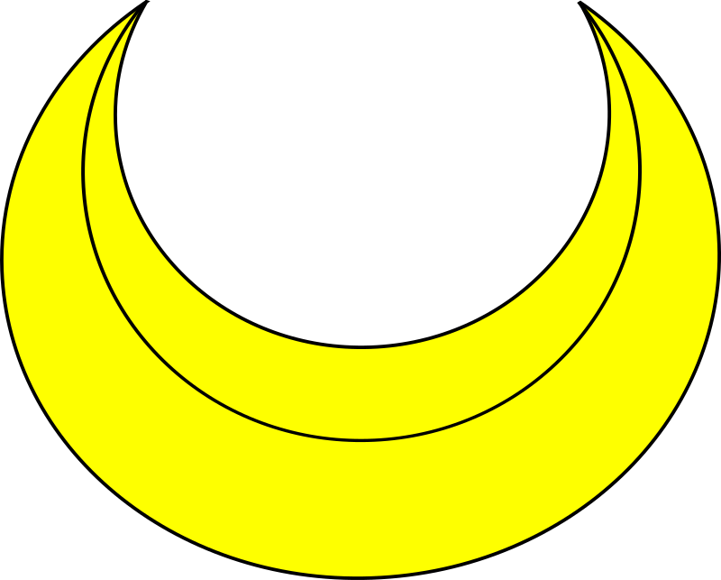 Crescent By Paxed   A Heraldic Golden Crescent 
