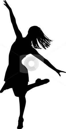 Dancer Silhouette Stock Vector Clipart Dancer Silhouette Vector
