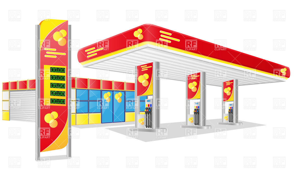 Gas Service Station 19205 Download Royalty Free Vector Clipart  Eps 