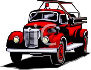 Old Fire Truck Clip Art Car Pictures