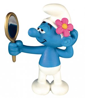 Plastoy Smurfs  Vanity Smurf Statue