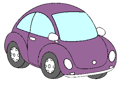 Purple Vw Beetle Clip Art