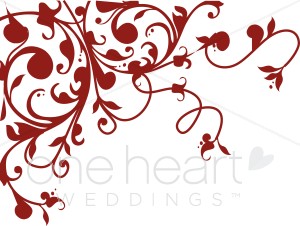 Red Flourish Clipart   Clipart Color Variations