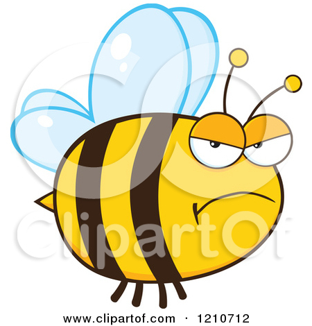 Royalty Free  Rf  Angry Bee Clipart   Illustrations  1