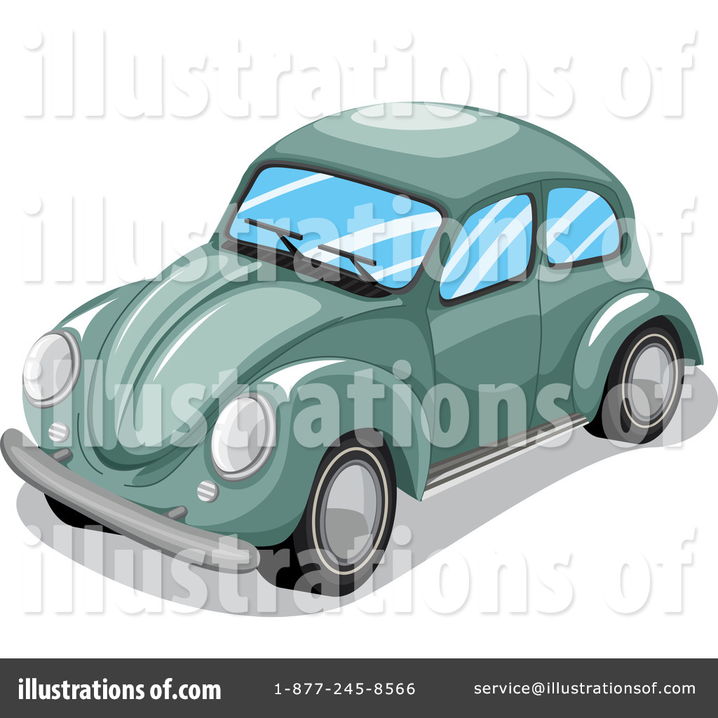 Royalty Free  Rf  Vw Beetle Clipart Illustration By Colematt   Stock