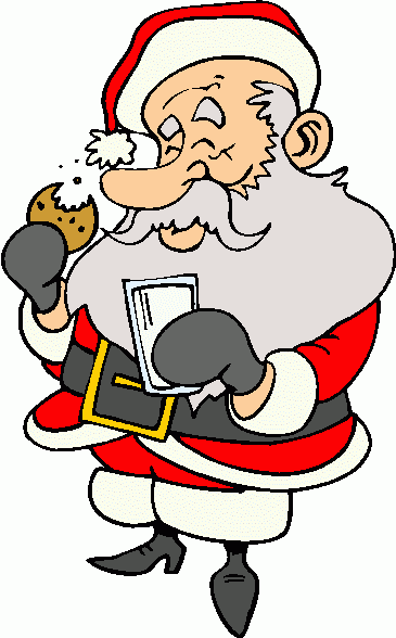 Santa Eating Cookie Clipart Clipart   Santa Eating Cookie Clipart Clip    
