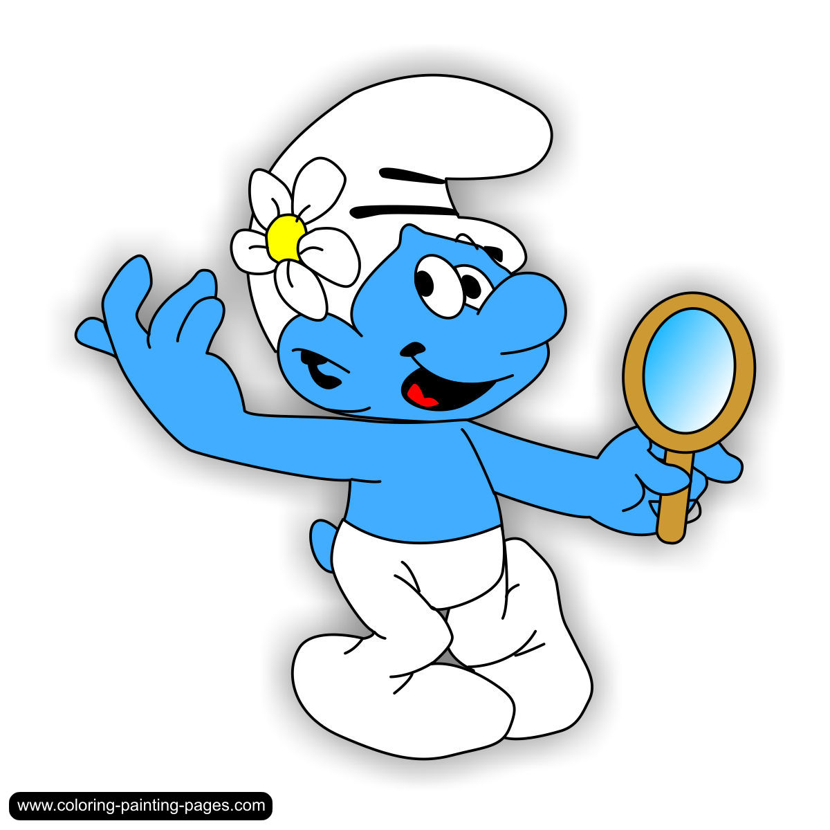 Smurfs Clip Art Colouring Pages