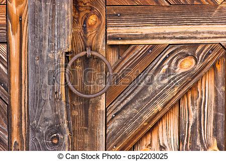 Stock Images Of Detail Of Rustic Door   Rustic Wooden Barn Door With