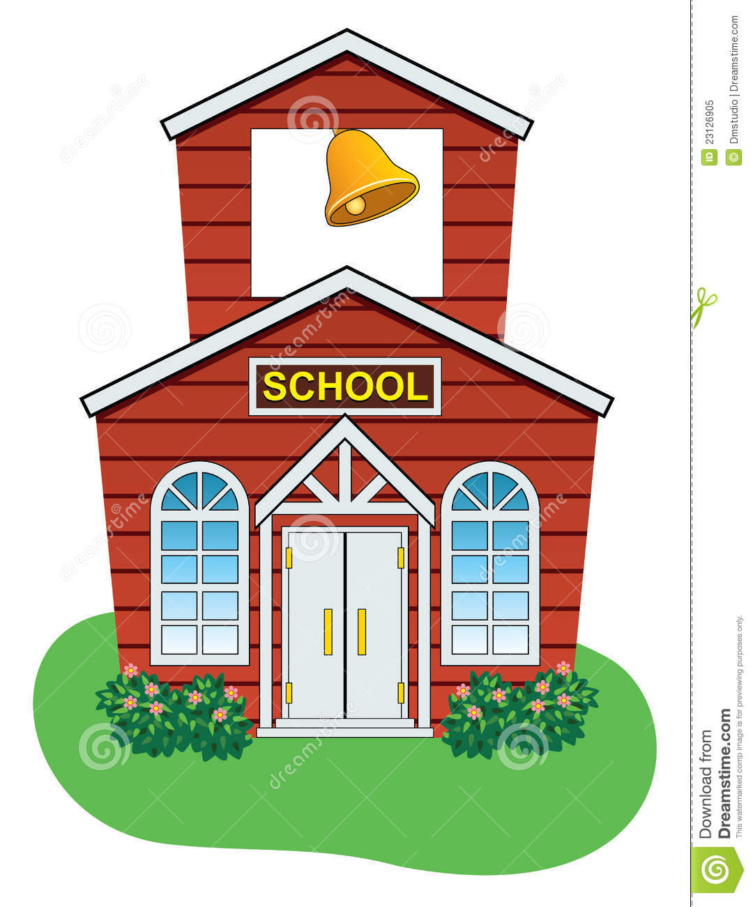 Vector Country School House Royalty Free Stock Photo   Image  23126905