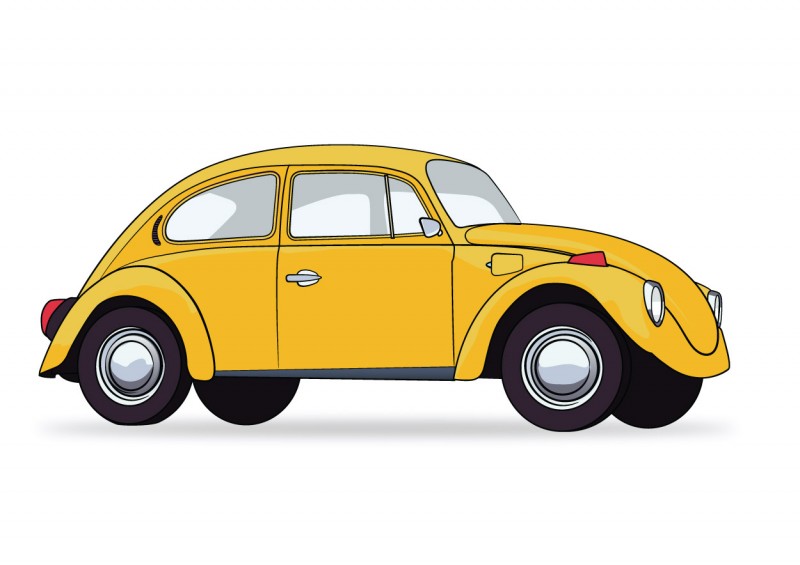 Vw Bug Silhouette Drawing Car Pictures Clipart