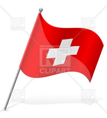     Wavy Flag Of Switzerland Download Royalty Free Vector Clipart  Eps