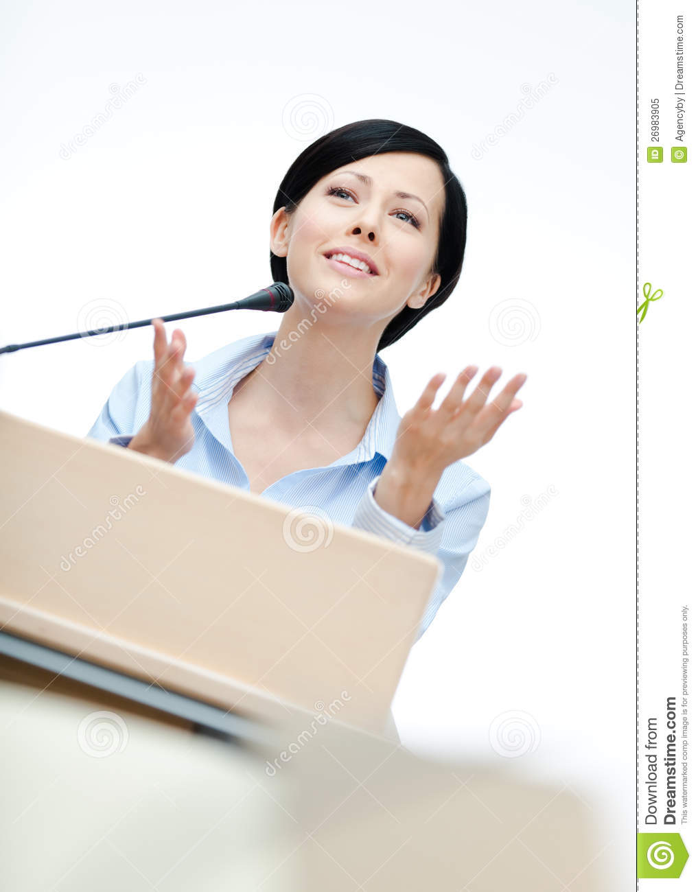 Woman Speaker At The Board Royalty Free Stock Photo   Image  26983905