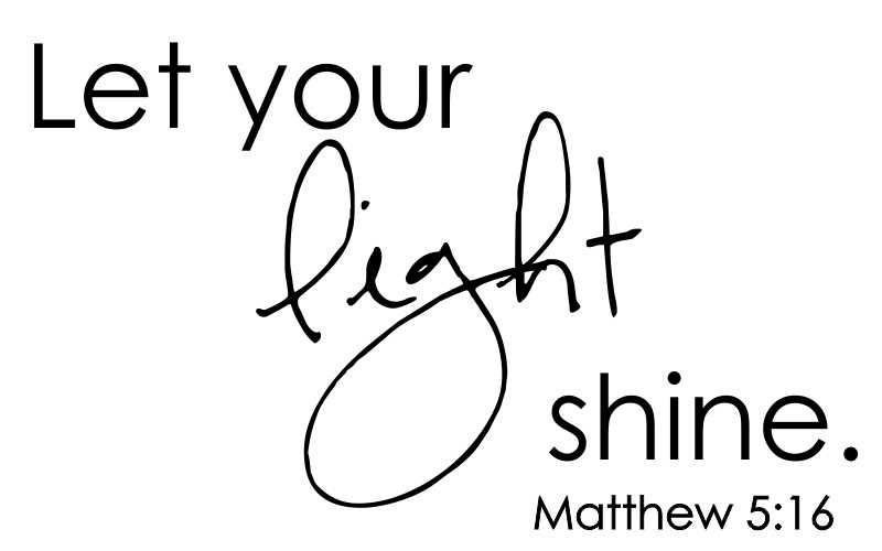 063 Let Your Light Shine Square