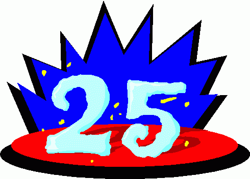 25th Anniversary 3 Clipart   25th Anniversary 3 Clip Art