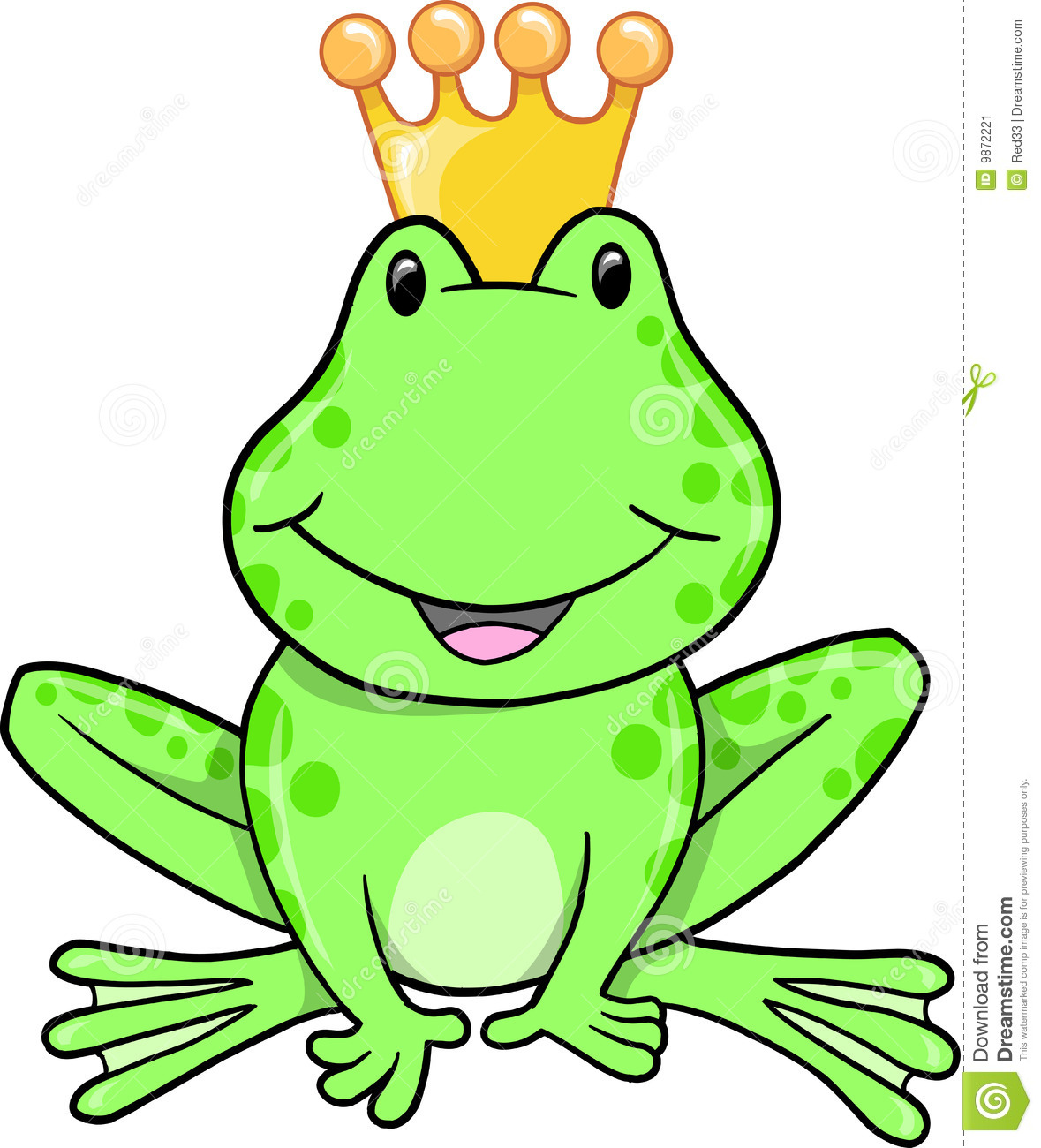 Cute Baby Frog Clipart