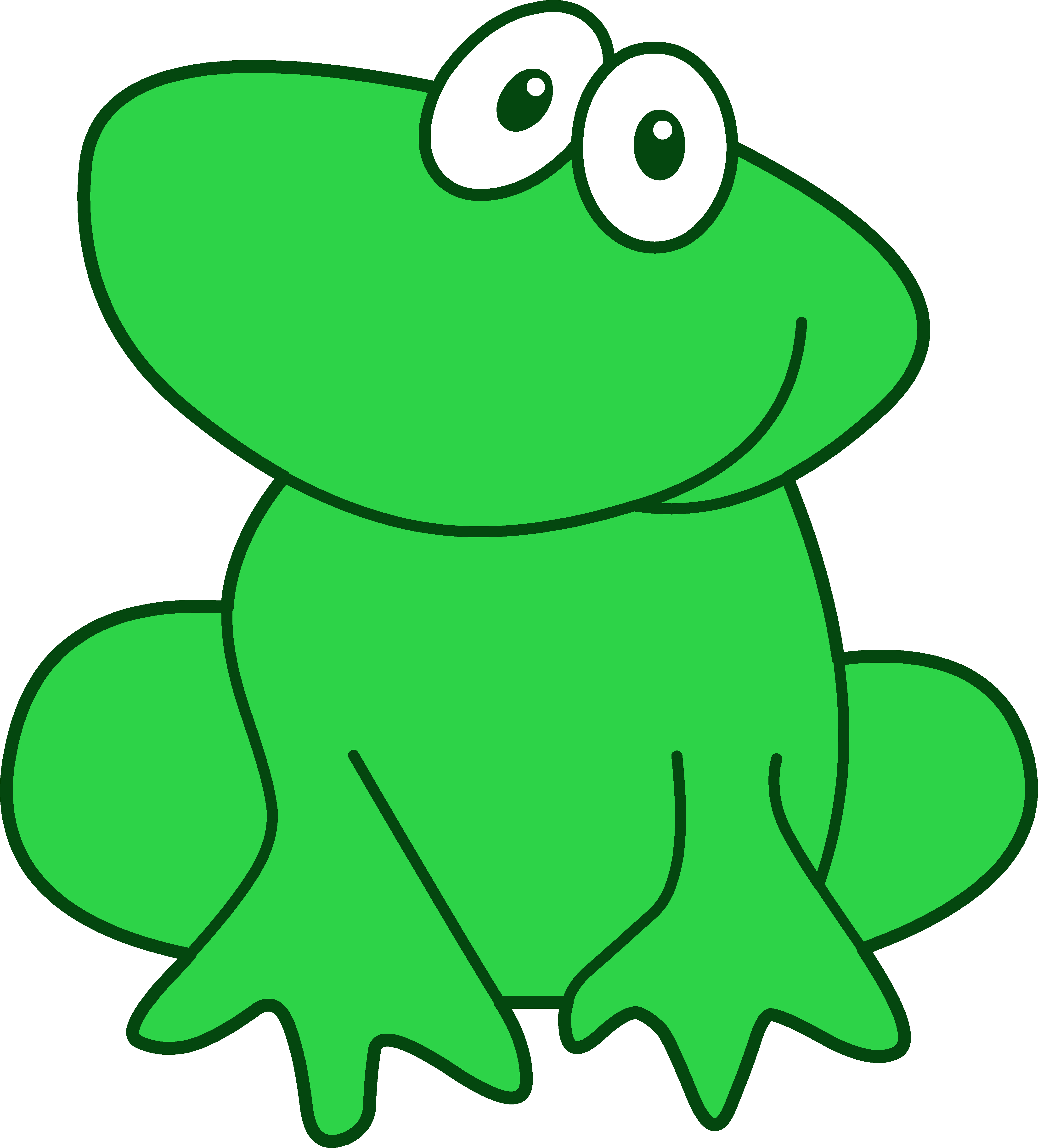 Cute Baby Frog Clipart