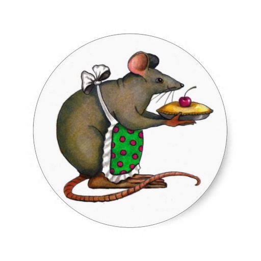 Cute Rat Drawing Cute Mama Rat With Pie Drawing Color Pencil Sticker