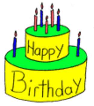 Free Clipart Picture Of A Birthday Cake With 7 Candles