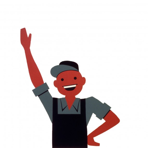 Happy Man Waving Clipart Free Stock Photo   Public Domain Pictures