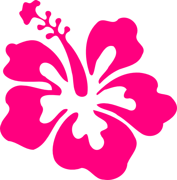 Hibiscus Pink Yellow Clip Art At Clker Com   Vector Clip Art Online