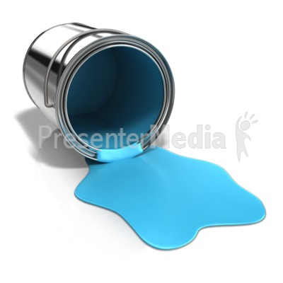 Paint Can Spilled On Ground   Presentation Clipart   Great Clipart For    