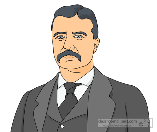 Presidents   President Theodore Roosevelt Clipart   Classroom Clipart