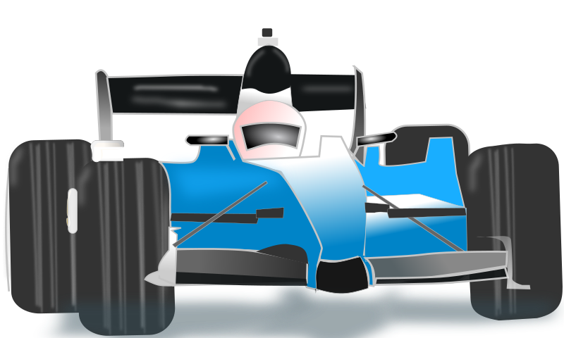 Race Car Blue By Netalloy   A Blue Race Car Drawing