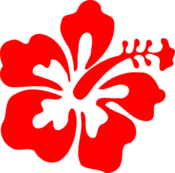 Red Hibiscus Clip Art At Clker Com   Vector Clip Art Online Royalty