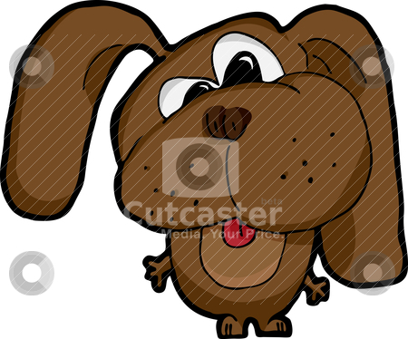 Silly Dog Stock Vector Clipart Cartoon Of A Cross Eyed Silly Dog On    