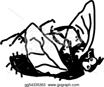 Stock Illustration   Dead Fly  Clipart Drawing Gg54335363   Gograph