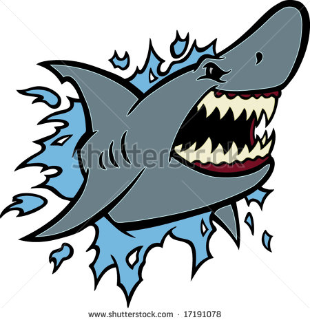 The Shark Stock Vector Illustration 17191078   Shutterstock