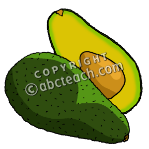 Avocado Clipart Clip Art  Avocados Color