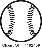 Baseball Clipart Black And White 1192459 Clipart Of A Black And White