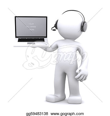 Customer Service Agent Clipart 3d Support Phone Operator In