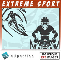 Extreme Sports Eps Clipart Collection