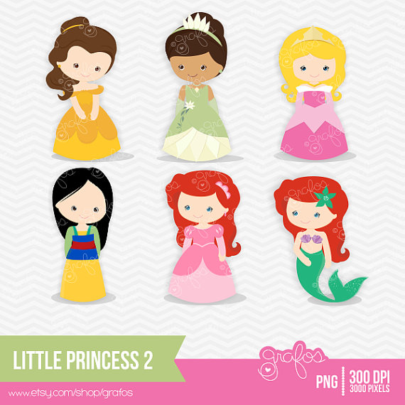 Little Princess 2 Digital Clipart  Princess Digital Clipart Princess