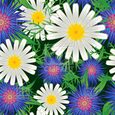 Meadow Flowers Background 32844 Download Royalty Free Vector Clipart