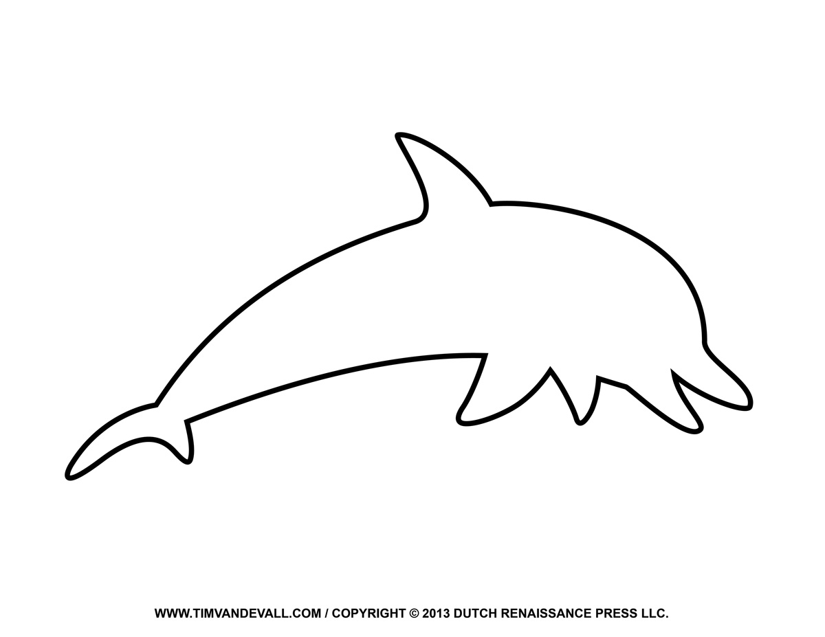 Perhaps This Dolphin Outline Will Be Useful For Your Project 
