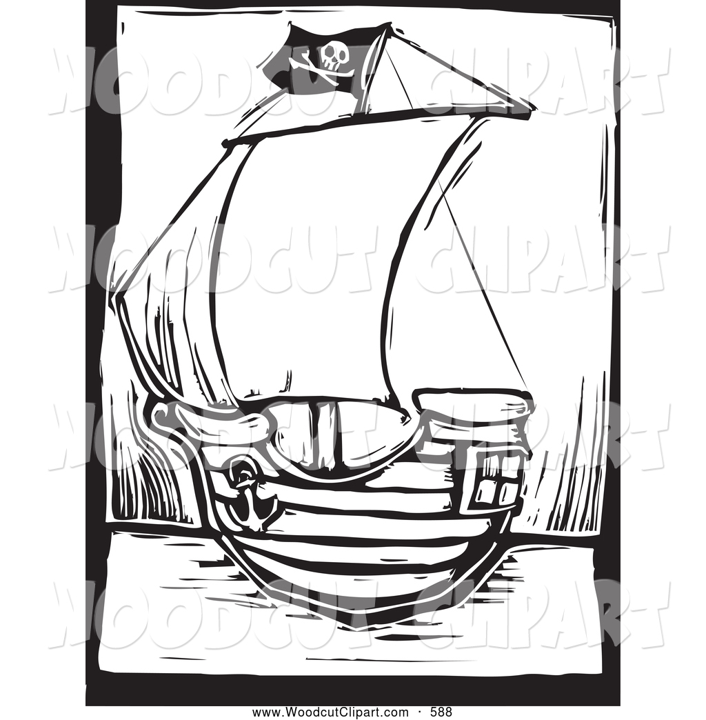 Pirate Ship Clipart Black And White   Clipart Panda   Free Clipart