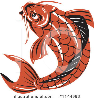 Royalty Free  Rf  Koi Fish Clipart Illustration By Patrimonio   Stock