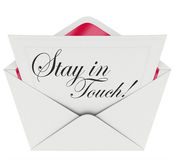 Stay In Touch Letter Communication Keeping Updated Royalty Free Stock