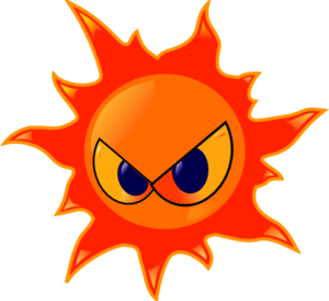     Sun Clip Art Pngmedium Burning Sun With Angry Eyes Emotion 15564