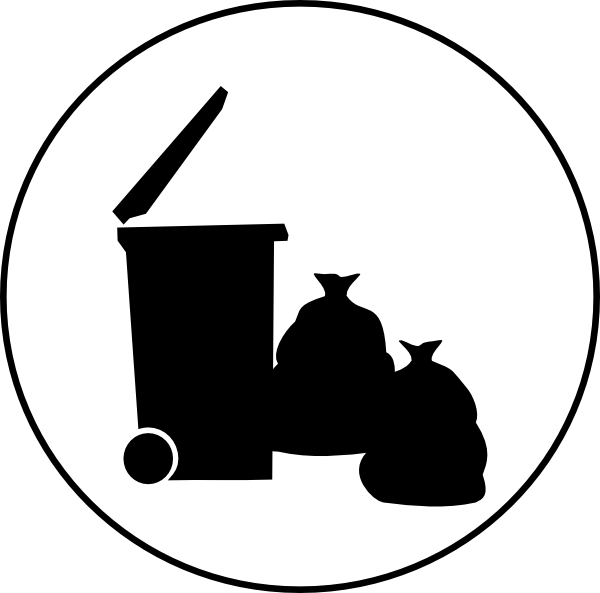 Trash Symbol Clip Art At Clker Com   Vector Clip Art Online Royalty    