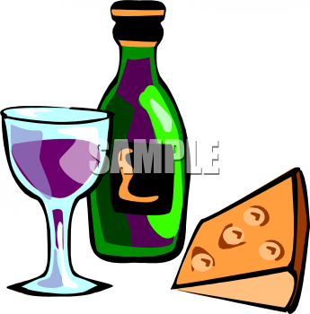 Wine And Cheese Clip Art