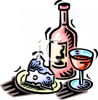 Wine And Cheese Clipart Black And White   Clipart Panda   Free Clipart    