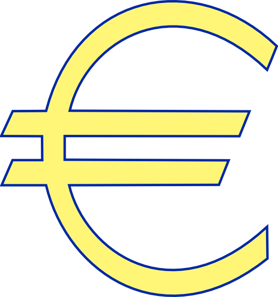 Archie Symbol Money Euro Simple Clip Art At Clker Com   Vector Clip    