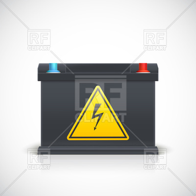 Car Battery Icon Front View 95810 Objects Download Royalty Free