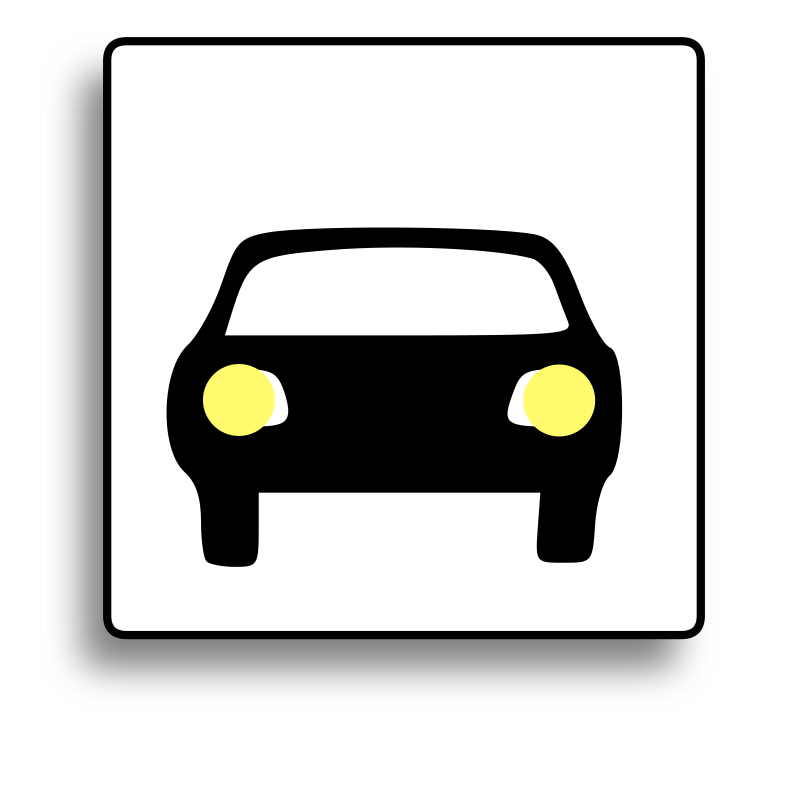 Car Icon For Use With Signs Or Buttons By Milovanderlinden   Car Icon