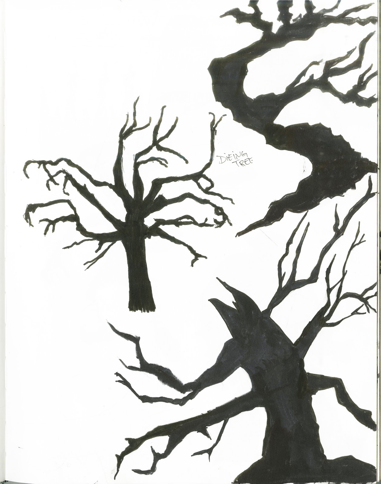 Creepy Dead Tree Silhouette   Clipart Best